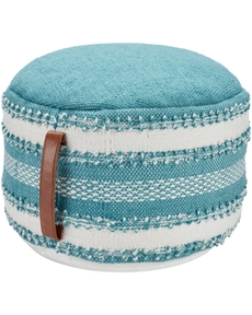 OUTDOOR PILLOW VJ088 TURQUOISE 20" X 20" X 12" POUF