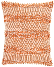 OUTDOOR PILLOW VJ108 ORANGE 18" X 18" THROW PILLOW