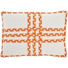 OUTDOOR PILLOW VJ111 ORANGE 14" X 20" THROW PILLOW