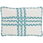 OUTDOOR PILLOW VJ111 TURQUOISE 14" X 20" THROW PILLOW