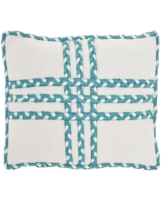 OUTDOOR PILLOW VJ111 TURQUOISE 14" X 20" THROW PILLOW