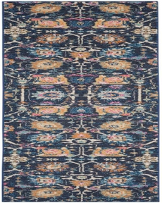 Passion PSN01 Navy Rug 2'2" x 10'