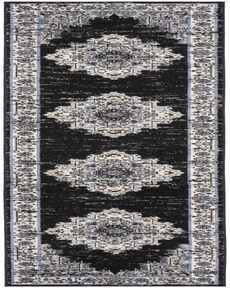 Passion PSN03 Black Ivory Rug 2'2" x 10'