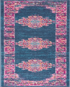 Passion PSN03 Blue Rug 2'2" x 10'