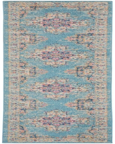 Passion PSN03 Light Blue Rug 2'2" x 10'