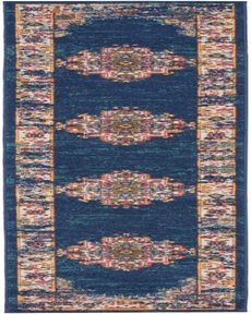 Passion PSN03 Navy 2'2" x 10' Area Rug