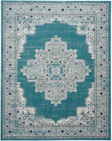 Passion PSN03 Turquoise Grey Rug