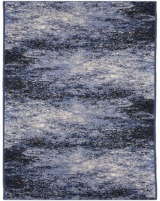 Passion PSN10 Light Blue Black 1'10" x 6' Area Rug