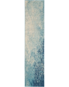 Passion PSN10 Navy/Light Blue Rug 2'2" x 10'