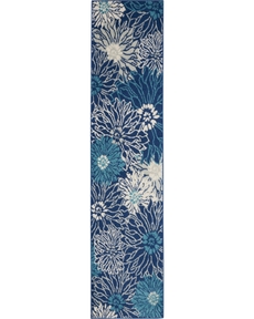 Passion PSN17 Navy/Ivory Rug 2'2" x 10'
