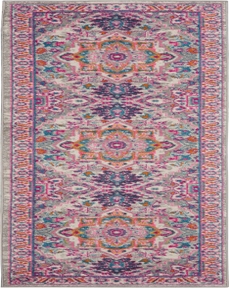 Passion PSN20 Light Grey/Pink Rug 2'2" x 10'