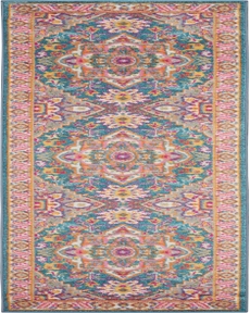 Passion PSN20 Teal Multicolor Rug 1'10" x 6'