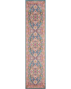 Passion PSN20 Teal Multicolor Rug 2'2" x 10'