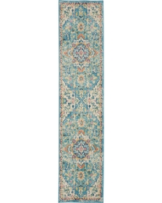 Passion PSN25 Ivory/Light Blue Rug 2'2" x 10'