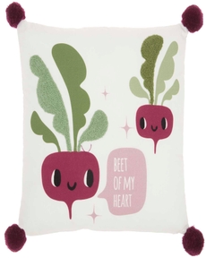 PLUSH CR919 MULTICOLOR 16" x 16" THROW PILLOW