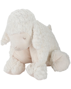 PLUSH LINES N2645 IVORY 18" X 22" THROW PILLOW