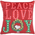 PEANUTS PILLOW QY998 RED 18" X 18" THROW PILLOW