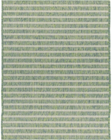 Positano POS03 Blue Green Ivory 2'2" x 12' Area Rug