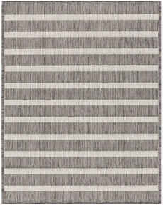 Positano POS03 Charcoal Ivory 2' x 6' Area Rug