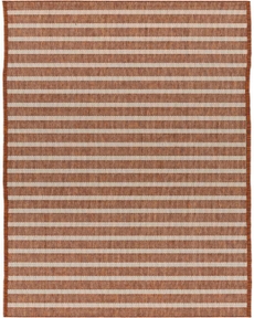 Positano POS03 Terracotta Ivory 2'2" x 12' Area Rug