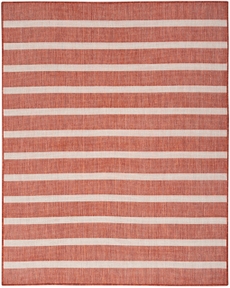 Positano POS03 Terracotta Ivory Area Rug