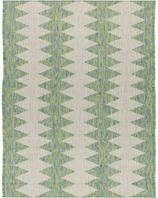 Positano POS04 Blue Green 2'2" x 10' Area Rug