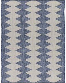 Positano POS04 Navy Blue 2'2" x 10' Area Rug