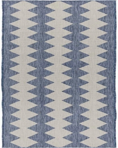 Positano POS04 Navy Blue 2'2" x 12' Area Rug