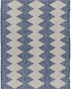 Positano POS04 Navy Blue 2'2" x 8' Area Rug