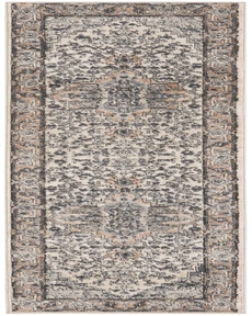 Quarry QUA05 Ivory/Grey 2'2" x 7'6" Area Rug