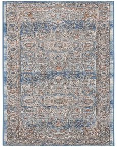 Quarry QUA11 Ivory Blue Rug 2'2" x 7'6"
