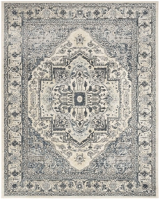 Quarry QUA18 Ivory Navy Area Rug