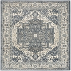 Quarry QUA18 Navy Ivory Area Rug