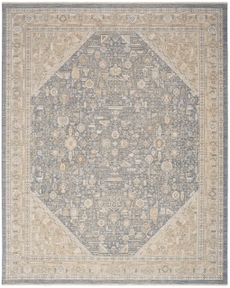 Retreat RET03 Ivory Blue Area Rug