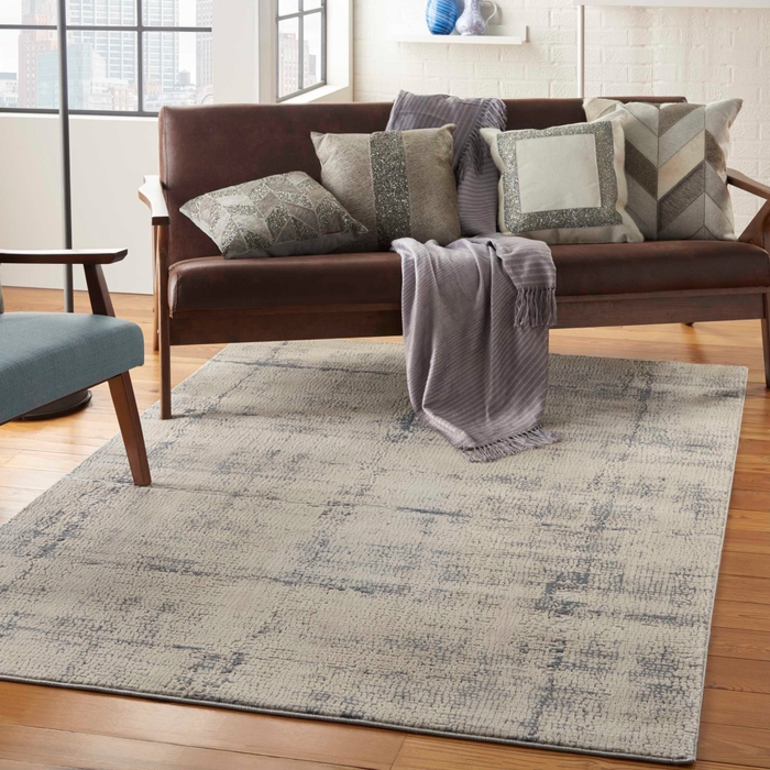 Rustic Textures Rus06 Ivory Blue