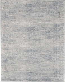 Rustic Textures RUS09 Ivory/Light Blue Rug 2'2" x 7'6"