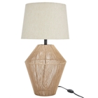 23" SRT03 Tan Jute Table Lamp