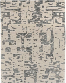 Silk Shadows SHA19 Ivory/Grey Rug 2'3" x 8'