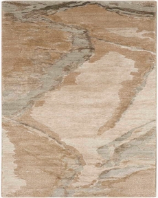 Silk Shadows SHA24 Beige Silver 2'3" x 8' Area Rug