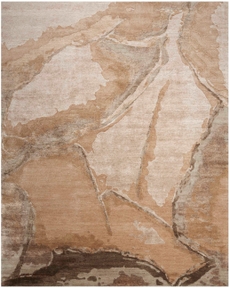 Silk Shadows SHA24 Beige Silver Area Rug