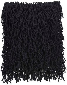 SHAG DC105 BLACK 20" x 20" THROW PILLOW