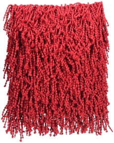 SHAG DC105 RED 20" x 20" THROW PILLOW