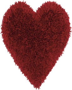 SHAG TL001 DEEP RED 18" x 18" THROW PILLOW