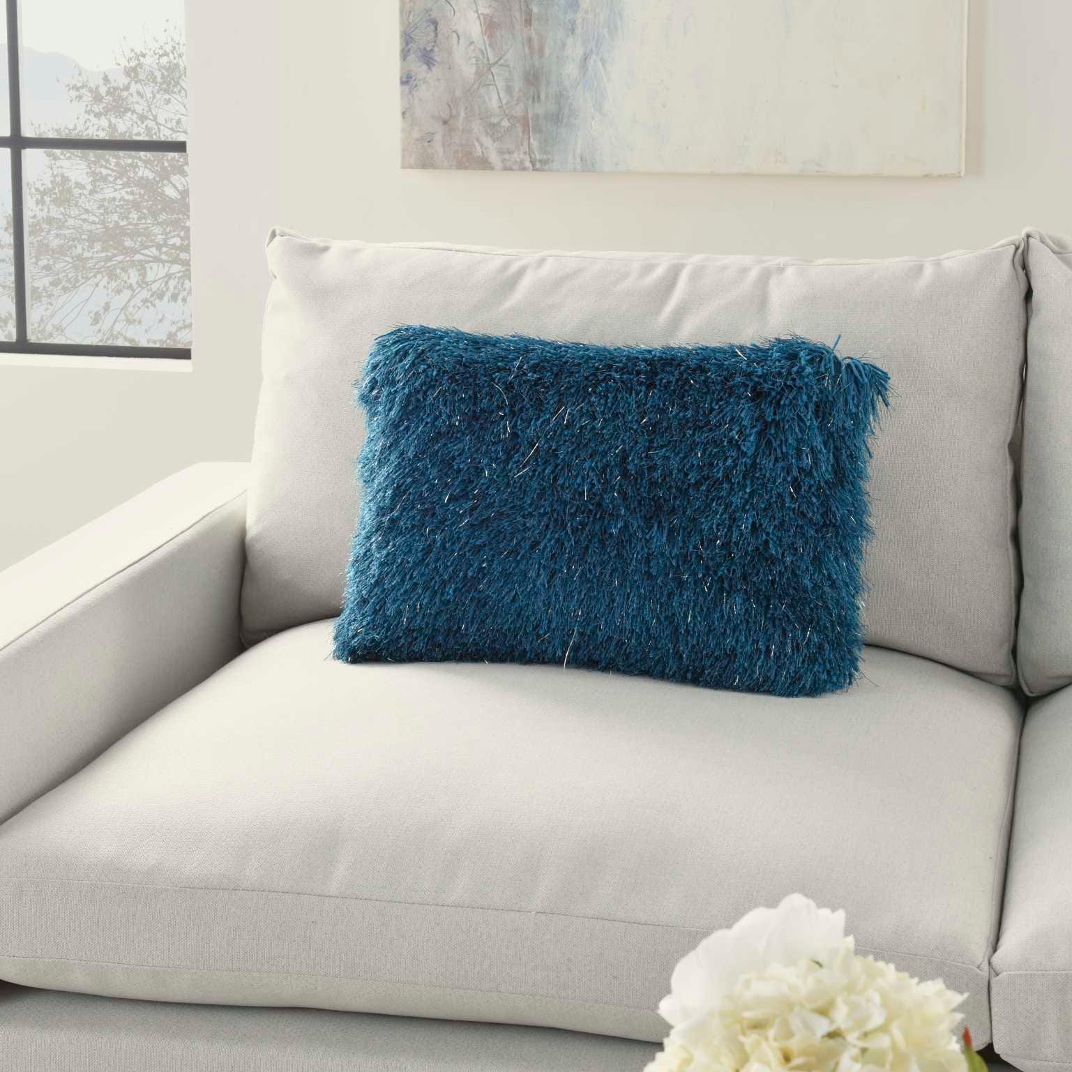 SHAG TL004 TEAL 14 x 20 THROW PILLOW