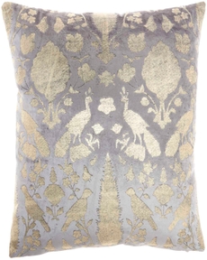 SOFIA AC384 GREY 20" x 20" THROW PILLOW