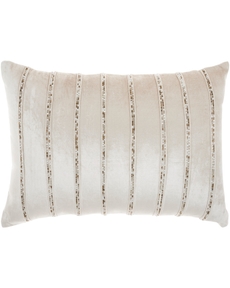 SOFIA AZ217 BEIGE 12" X 21" THROW PILLOW