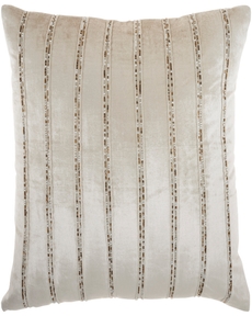 SOFIA AZ217 BEIGE 20" X 20" THROW PILLOW