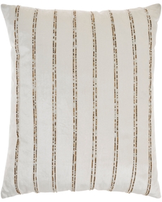 SOFIA AZ217 IVORY 20"X20" THROW PILLOW