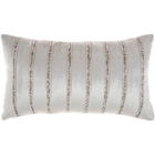 SOFIA AZ217 LT GREY 12" X 21" THROW PILLOW