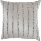 SOFIA AZ217 LT GREY 20" X 20" THROW PILLOW